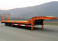 負荷の構造機械のための半低ベッドのトレーラ トラック 3 の車軸 60Tons 15m
