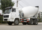 Mobile Concrete Mixer Truck , 9CBM 290HP 6X4 LHD Ready Mix Concrete Trailer