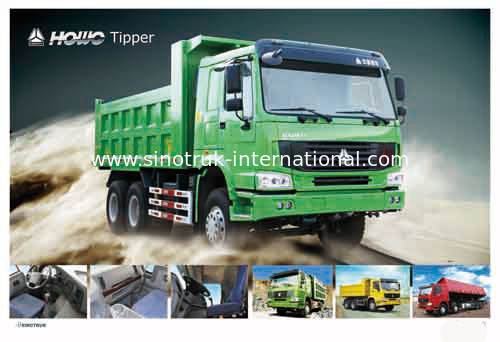 ダンプカーのダンプ トラック SINOTRUK HOWO 10wheels LHD 371HP 25tons 10-25CBM ZZ3257N3847A