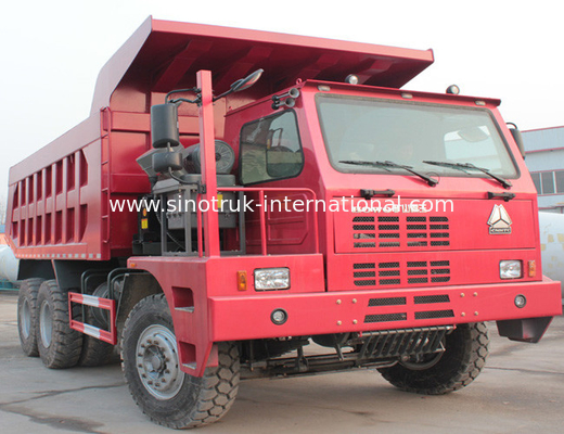 70 採鉱のダンプカーのダンプ トラック、ユーロ 2 SINOTRUK HOWO 6x4 のダンプ トラック