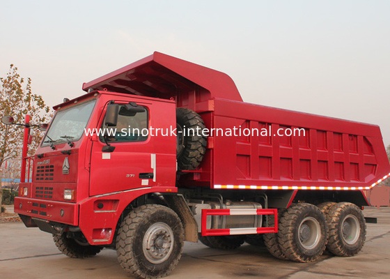 ダンプカーのダンプ トラック SINOTRUK HOWO 70 採鉱 LHD 371HP 70tons ZZ5707S3640AJ