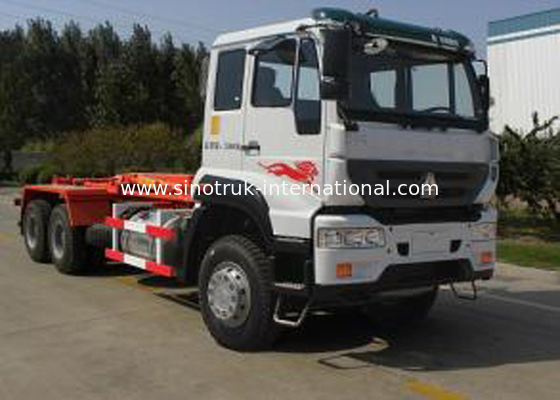 キャリッジ取り外し可能なゴミ収集のトラック SINOTRUK 25CBM 6X4 LHD