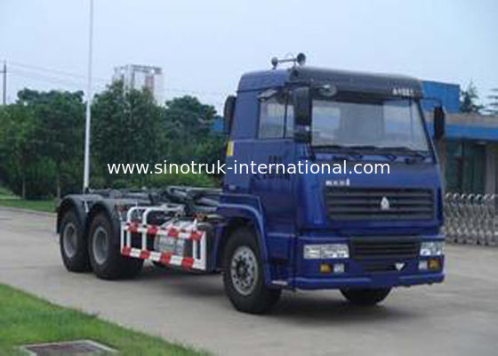 キャリッジ取り外し可能なゴミ収集のトラック SINOTRUK 25CBM 6X4 LHD