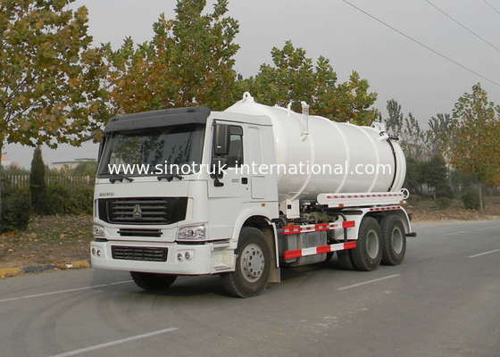 下水道のクリーニング装置の下水の吸引のトラック 16CBM LHD 6X4 Euro2 290HP、