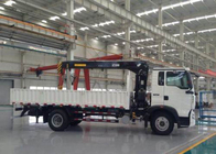 頑丈なトラックによって取付けられるクレーン景色の公衆衛生のための SINOTRUK 5 トンの