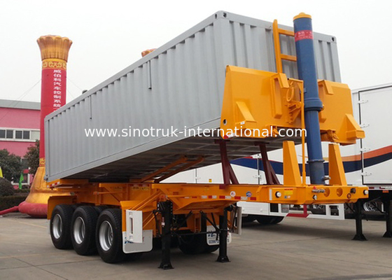 /構造のための半トレーラーのダンプカー トラック 3 の車軸 70Tons 25-45CBM 採鉱
