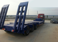 負荷の構造機械のための半低ベッドのトレーラ トラック 3 の車軸 70Tons 15m