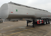 SINOTRUK Mnの鋼鉄石油燃料の輸送のための60台のCfmのオイル タンクの半平面トレーラー