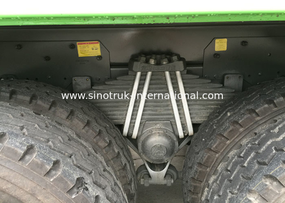 HOWO A7 30 - 40の緑色トンのダンプカーのダンプ トラックRHD 6X4の空気懸濁液レモン