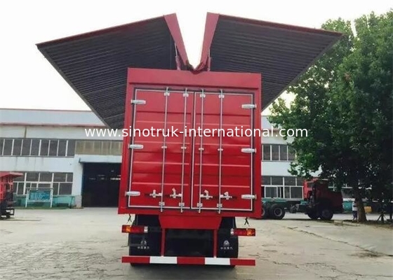 8X4 LHD WingヴァンCargo Truckの貨物大きい積載量の商用車