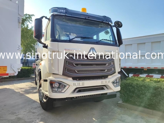 HOWO RHD 6*4 12CBM ホワイトミキサートラック 高馬力 380HP 高効率のイタリアンミキサータンク