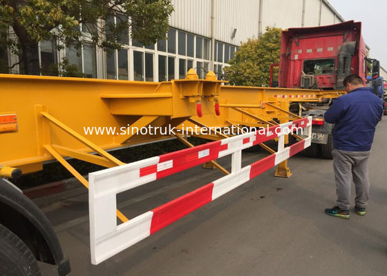 三車軸20 Ft 40ftの容器のための側面の揚げべらの容器の側面の積込み機のトレーラー