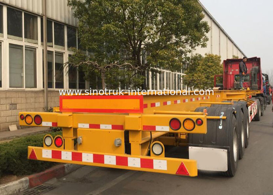 三車軸20 Ft 40ftの容器のための側面の揚げべらの容器の側面の積込み機のトレーラー