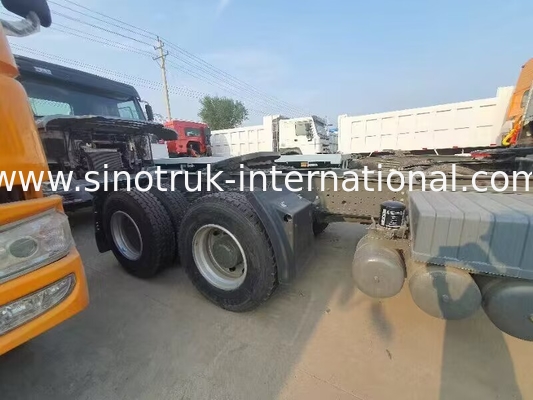 HOWO A7 中古 トラクター トラック LHD 6X4 ユーロ 2 371 HP 動力補助水力ステアリング 白