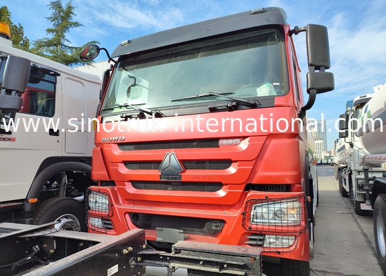 SINOTRUK HOWO レッド 380HP 8×4 12ホイール 高容量オイルタンク トラック
