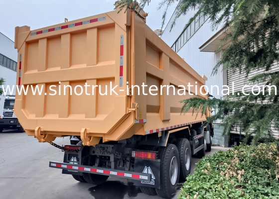 シノトルク ホウ・ティッパー ダンプトラック 8 × 4 Lhd 12 輪 U 形 ティッパー ボディ ユーロ 2