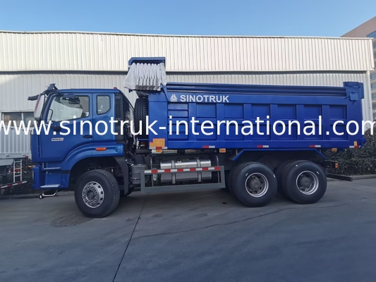 SINOTRUK HOHAN NEW HOWO 30 - 40 トン RHD 10 ホイール 建設用タール 青 高効率の上げ卸し