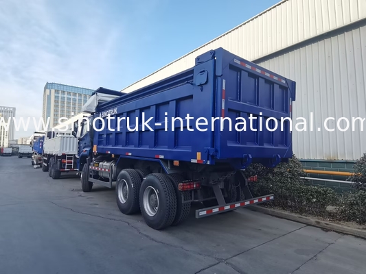 SINOTRUK HOHAN NEW HOWO 30 - 40 トン RHD 10 ホイール 建設用タール 青 高効率の上げ卸し