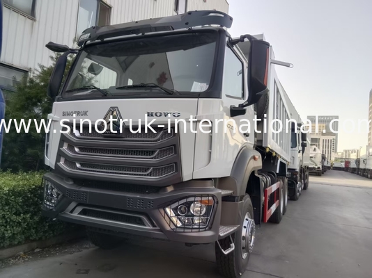 2人の乗客 Sinotruk ホハン ターパー ダンプトラック ウェイチャイ エンジン 6 × 4 LHD 380HP マニュアルトランスミッションタイプ