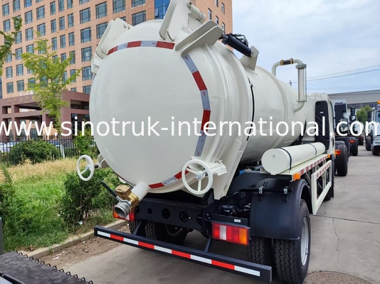 4x2 小型汚水吸引車 6CBM 容量 160HP 8.00R20 スチールタイヤ