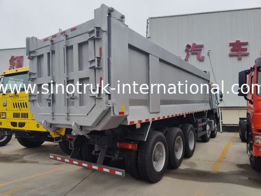 400HP  8×4+One Lift Axle, Super Power Heavy Duty U - Shaped Double Door Mighty King Tipper Dump Truck