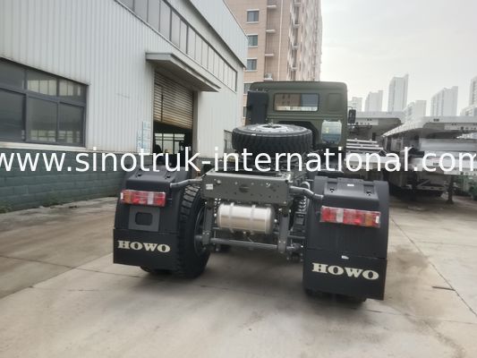 Sinotruk Howo Tractor Truck Lhd 10Wheels 430Hp 6 × 4 HW76 Green