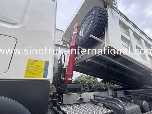 SINOTRUK 371HP   6 × 6  RHD HOWO Dump Truck  White 19-20CBM  Front Lifting Fully driven, with tarpaulin, Popular Model in Guyana