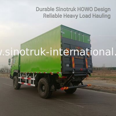 4X4 LHD貨物トラック 貨物タンク5000*2300*2300mm 16T 後部軸 重荷輸送用