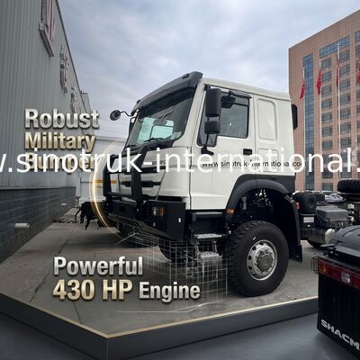SINOTRUK HOWO ゴースト・フェイス キャビン トラクター トラック 6X6 ユーロ 2 430 HP 軍用バンパー 白