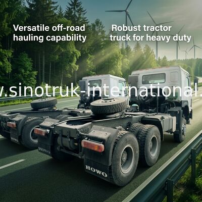 シノトルク ホウ トラクター トラック Rhd 四輪駆動 6 × 6 ウェイチャイ 400HP ホワイト