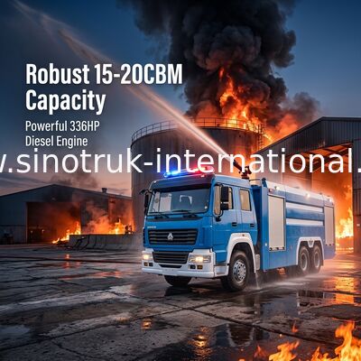15-20CBM 336HP のディーゼル緊急の救助の消火活動のトラックの強い力