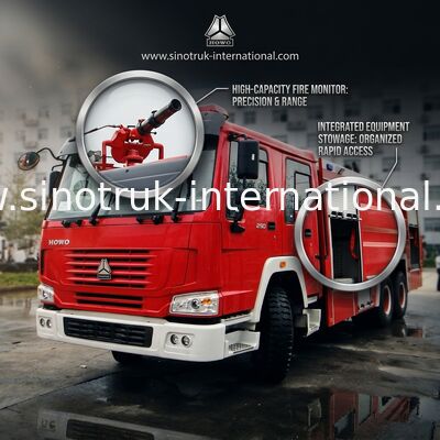 SINOTRUK HOWO の現代火およびトラック装置を振りかける収容車