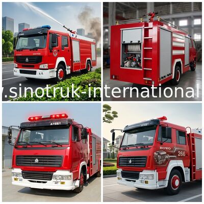 射撃銃制または振りかけることのための消火活動のトラック SINOTRUK HOWO 8-12CBM 266HP