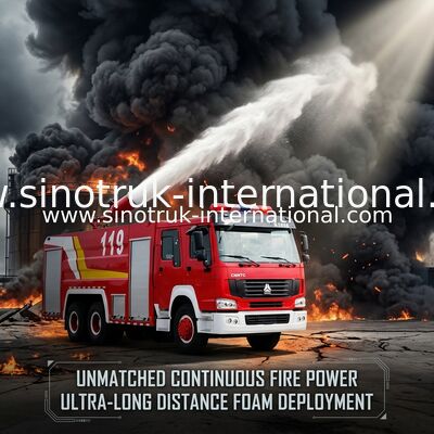 SINOTRUK HOWO の消火活動のトラック 20CBM 10 の車輪、救助の普通消防車