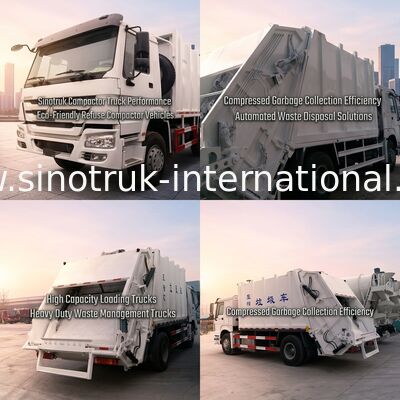 SINOTRUK は屑コレクションのトラックを 15-16 CBM 290HP ZZ1167M4611 圧縮しました