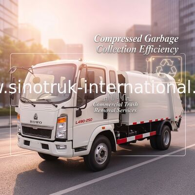廃棄物処理車のゴミ収集のトラック、圧縮された屑のコンパクターのトラック