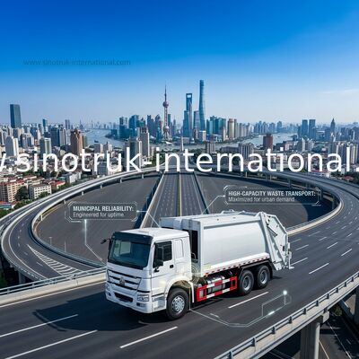 ごみ収集車キャリッジ取り外し可能な残菜処理車 20-25 CBM