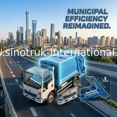 腕のゴミ収集のトラック SINOTRUK HOWO 6-10CBM 4X2 ZZ1127G4215C1 を振って下さい