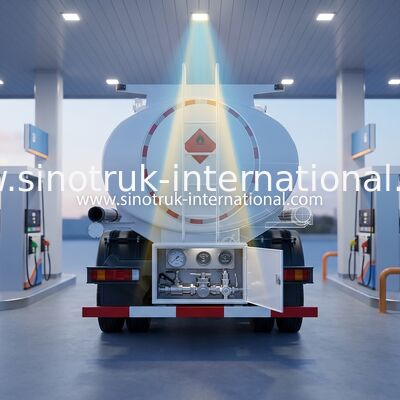 SINOTRUK ホウ・セミトラック 燃料タンク 4x2 Lhd ユーロ2 290hp 白