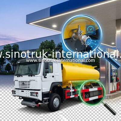 SINOTRUK HOWO 25CBM オイルタンク トラック 10 輪 400HP 6 × 6 マルチコンパートメント