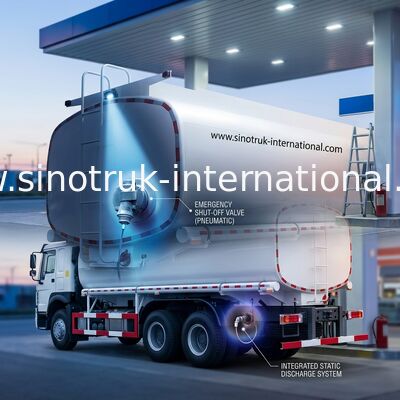 SINOTRUK HOWO 6X4 25CBMのオイル タンクのトラック10Wheels 400Hpの白