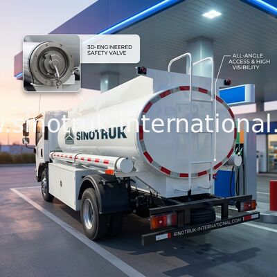 SINOTRUK HOWO 4X2 トランスポート オイルタンク トラック SINOTRUK HOWO 5-6CBM