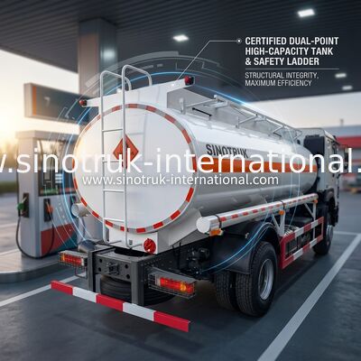 Sinotruk Howo 10-20CBMのオイル タンクのトラック4 x 2 Lhdのユーロ2つの290馬力