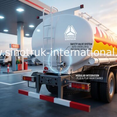 20CBM Sinotruk Howo 半トラック燃料タンク 6x4 Lhd Euro2 371hp