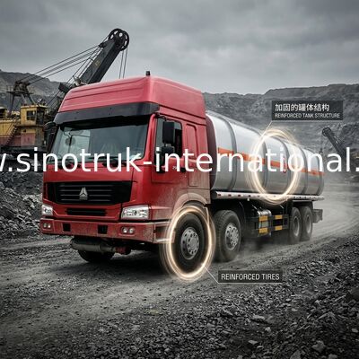 8X4 LHD Euro2 336HP のオイル タンクのトラック、30CBM 原油の交通機関のトラック