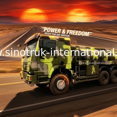 336HP HOWO の軍の燃料のタンク車 16 - 25CBM 原油の交通機関のトラック