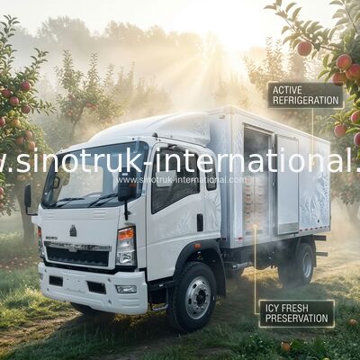 RHD SINOTRUK HOWO 10トンの冷蔵トラック140HP