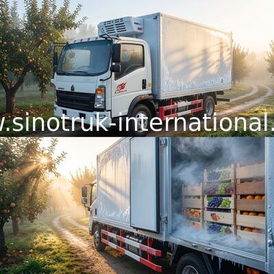 冷凍食品/薬の輸送のための冷蔵トラックSINOTRUK HOWO