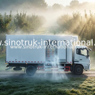 7 つの T はトラックおよびバン LHD 4X2 のユーロ 2 の Closed ヴァン Truck With によっての凍らせていた箱を冷やしました