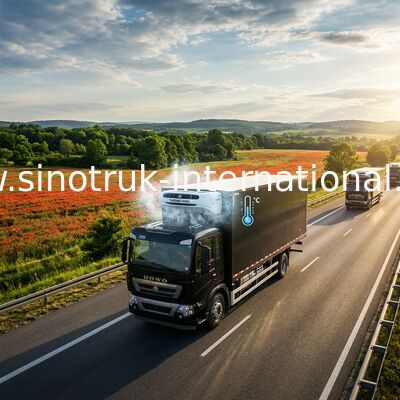 コマーシャルによって冷やされているトラックSINOTRUK HOWO 20 - 25 CBMのドイツの人エンジンのユーロ4